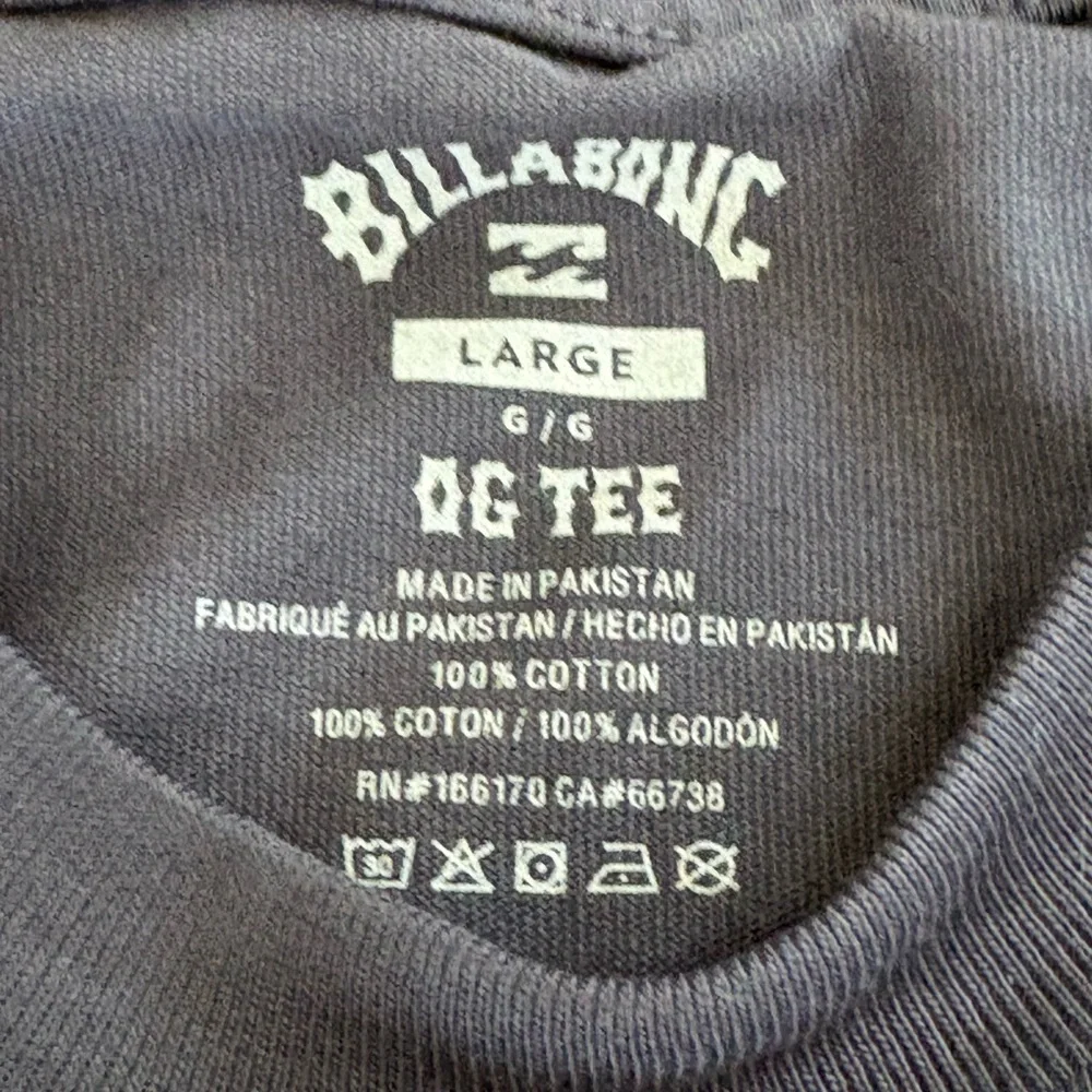 Billabong Identity OG Tee Washed Black SS Embroidered Logo T-Shirt Men’s L - Picture 5 of 10